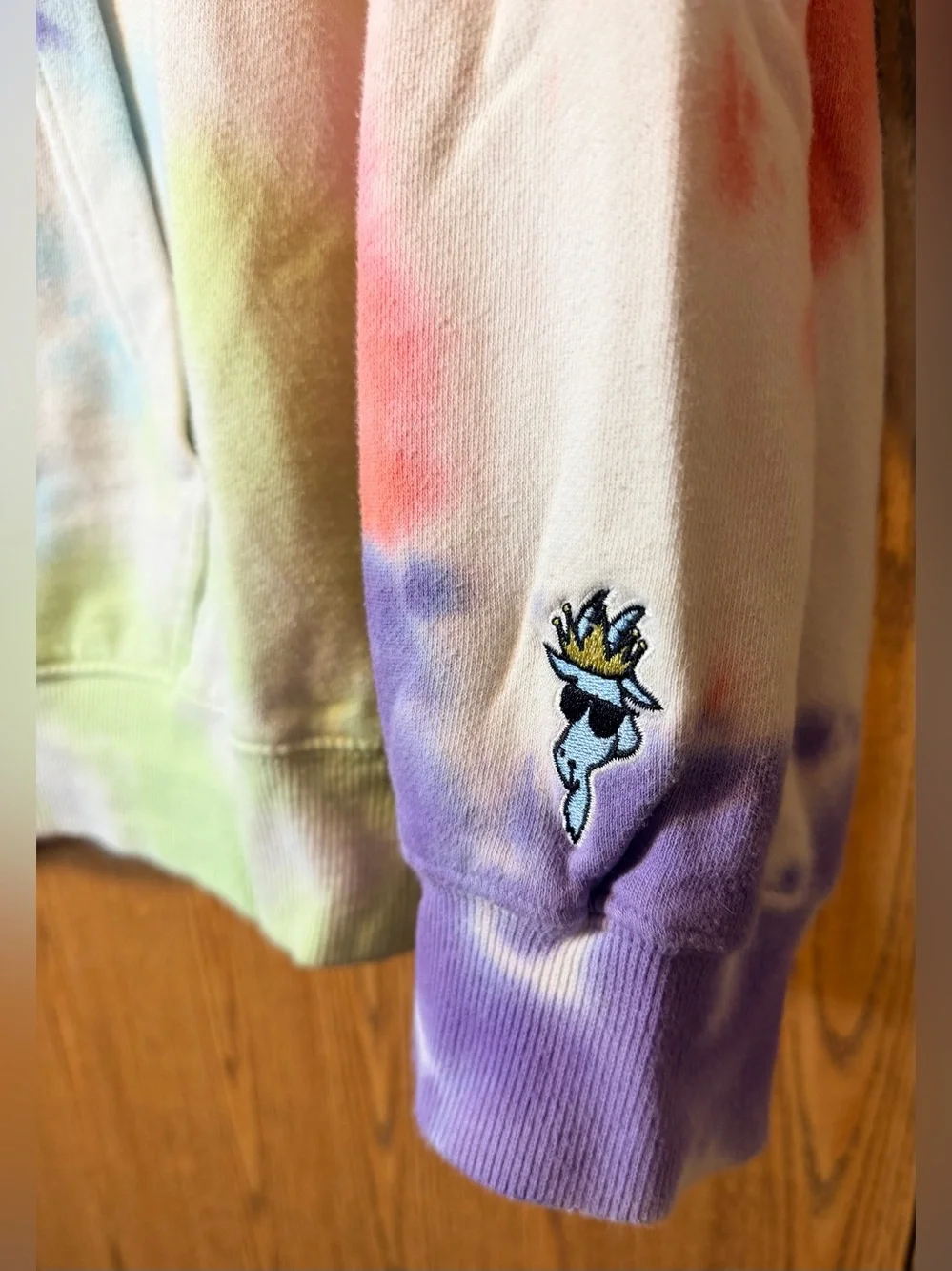 GOAT Tie-Dye Hoodie in Pastel Multi - Picture 5 of 9